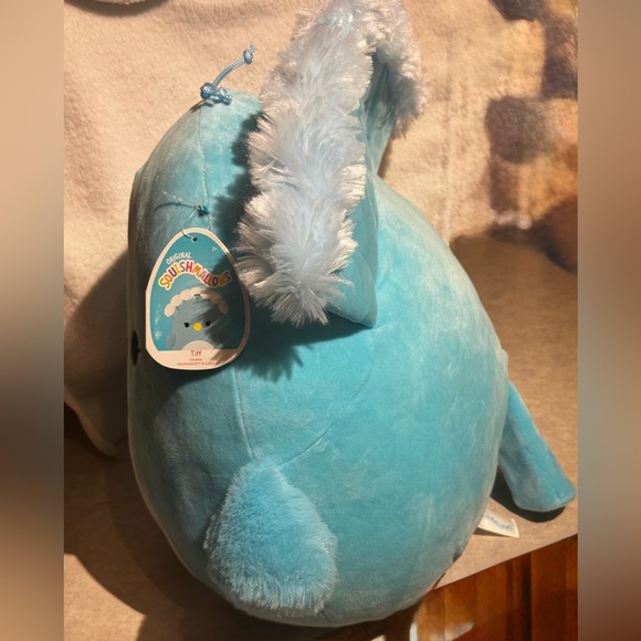 Squishmallows Tiff The Peacock Plush Stuffed 16”Spring Easter Teal Aqua Rare - Picture 8 of 8